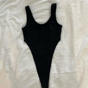 Black cutout bodysuit
